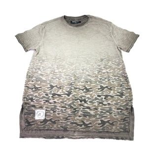 Dream Supply Mens long T-Shirt Camo Green Sz XL